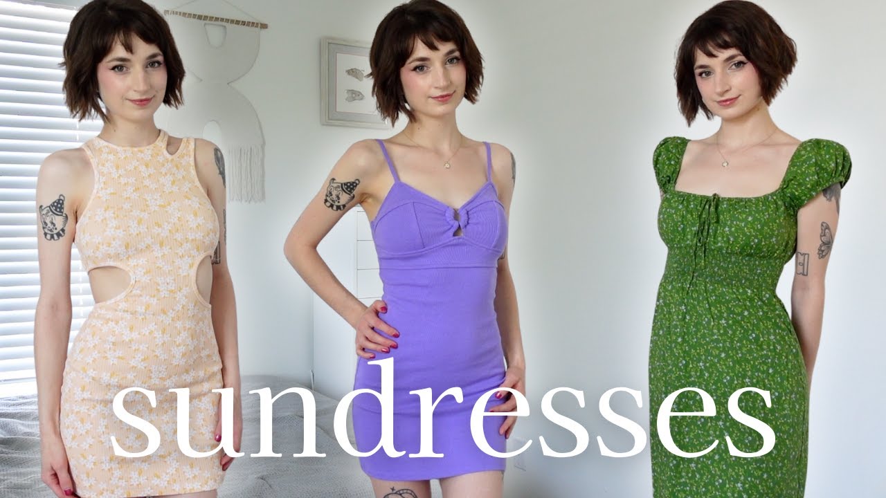 Trying on all my summer dresses!