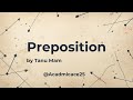 # Preposition by Tanu Mam 👩🏻‍🏫📚# Academicace25 ☺️📖