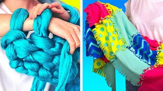 DIY Warm Blankets ||  Blankets Made Of Sweater Scraps And Merino Wool screenshot 4