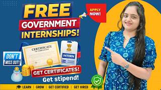 FREE Government Internship 2026🔥 Get Certificate + Stipend 💰| APPLY NOW ✅