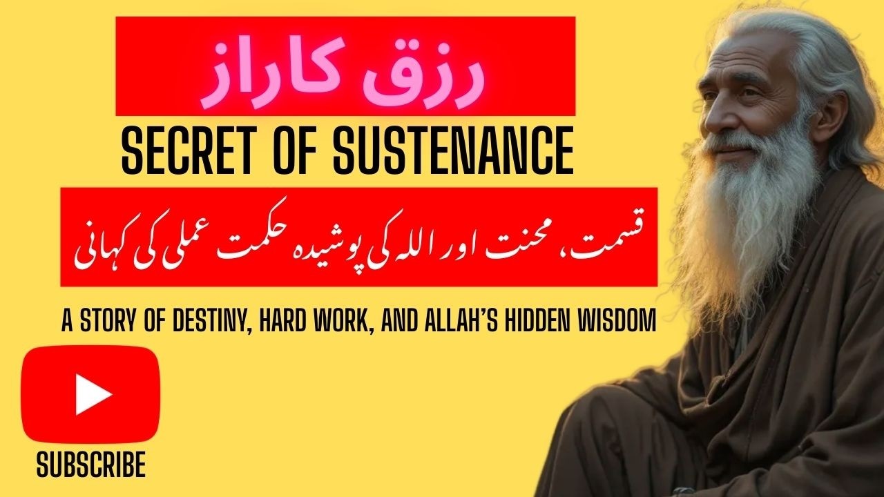 secret of sustenance||story of destiny, hard work and hidden wisdom of Allah||رزق کا راز||