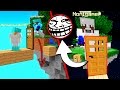 Trolleando nivel dios con puerta troll  minecraft momentos graciosos skywars apixelados