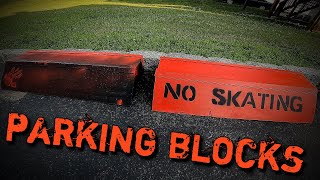 DIY WOODEN Parking Blocks!!  Skateboard Obstacles - DIY Skate OBSTACLES
