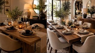 Sophisticated Dining Room Interiors/Chic Dining Room Design Ideas