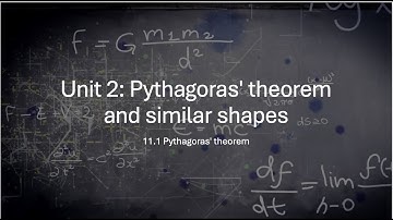 IGCSE Mathematics | Chapter 11.1 Pythagoras