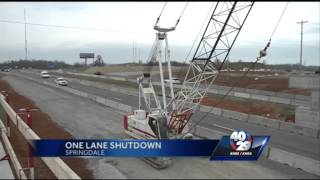 One lane of I-540 to be shut down for road work