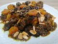 Guiso de Carne con Ciruelas y Albaricoque (Tradicional Marroquí)