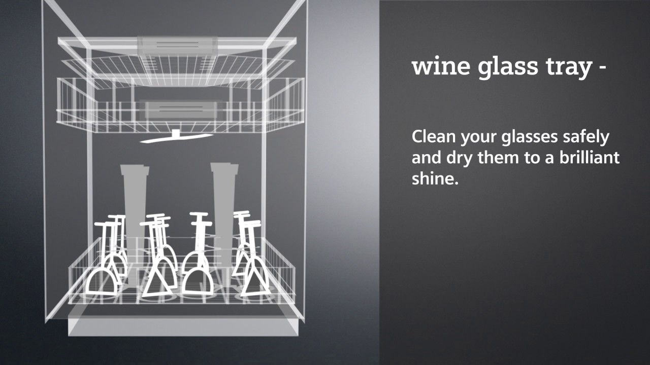 Siemens wine glass tray EN - YouTube