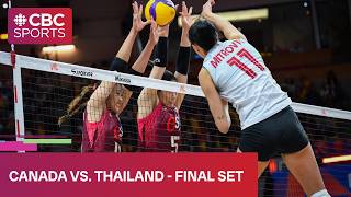 Final set of Canada vs. Thailand at FIVB Volleyball Women’s Nations League stop in Thailand