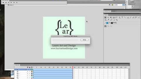 Inserting a stop in a Flash Animation