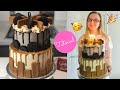 MAKING MY OWN BIRTHDAY CAKE - Lotus Biscoff & Oreo 2 Tier Layer Cake | THE GEEKY BAKER