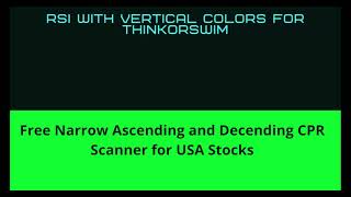The Perfect Leading Indicator | RSI with Vertical Colors for ThinkorSwim