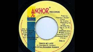 Video thumbnail of "Instrumental/version Twice My Age Riddim [Anchor - 1988/1989] Dancehall Reggae Riddim Classic"