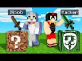 ¡ESPADA NOOB vs ESPADA HACKER! 🤯😱 DESAFÍO de LUCKY BLOCK en MINECRAFT - ACENIX con INVICTOR