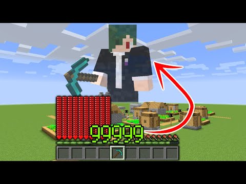 経験値が増えたら巨人化する世界でPVP【マイクラ】