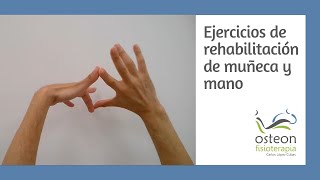 Buena suerte Razón Lectura cuidadosa Ejercicios de rehabilitación de mano - YouTube