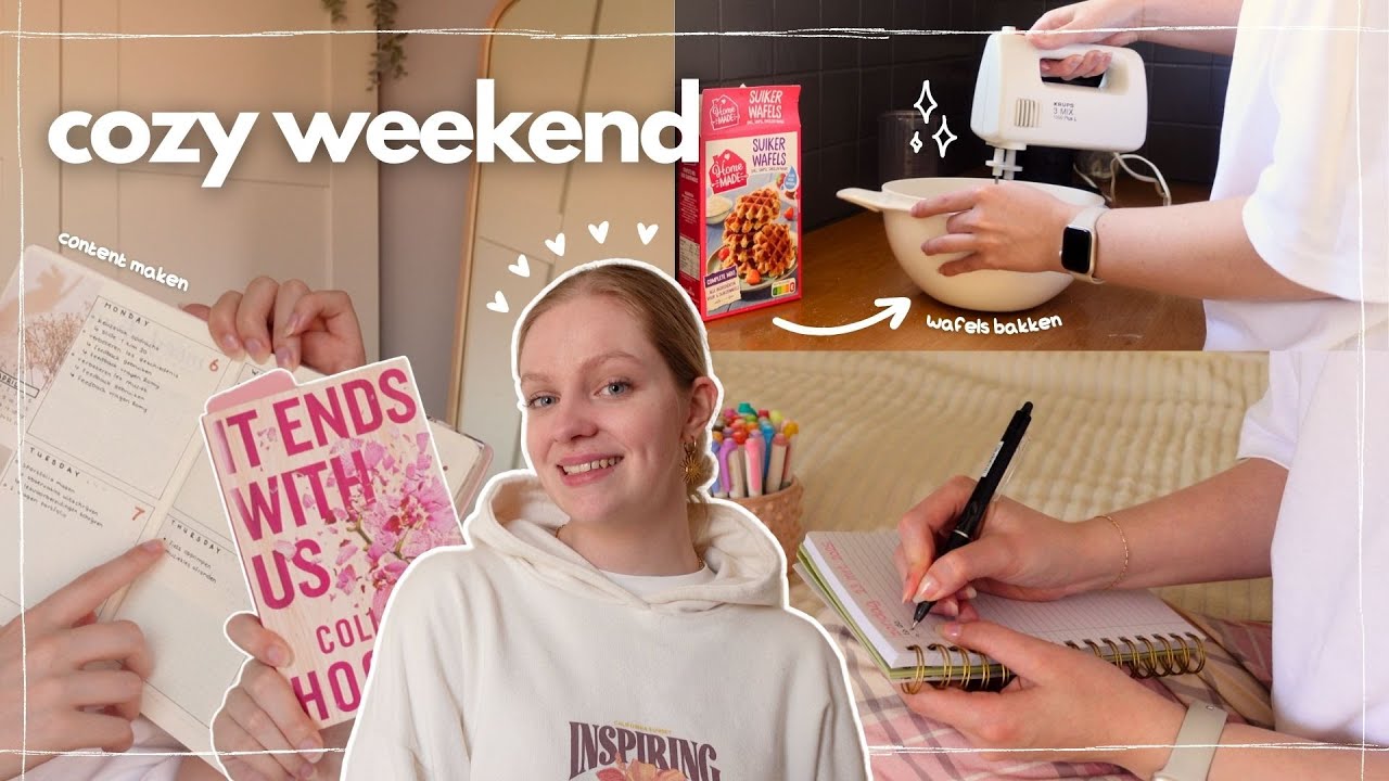 mijn cozy weekend: ijskoffie, boeken & content maken