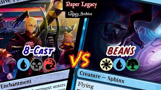 Grixis 8-Cast vs Beanstalk Control - Paper Legacy MtG