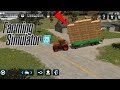 Putting bundles of wheat straw inside the trolley in Fus 23 game.