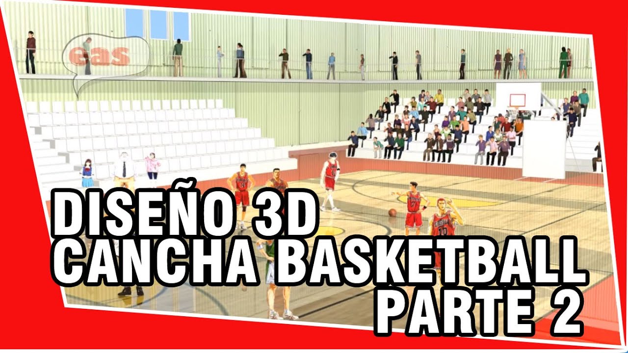 tutotial 3d max CANCHA basketball parte2 | TUTORIAL scanline renderer 
