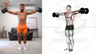 تضخيم عضلات الكتف في البيت او الجيم بالدمبل فقط !! - Dumbbell Shoulder Exercises Workouts