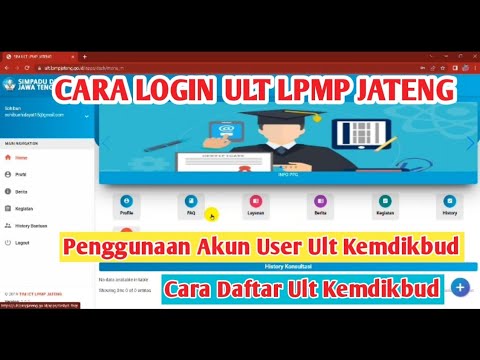 Cara login ULT LPMP Jateng || Cara Daftar ULT Kemdikbud