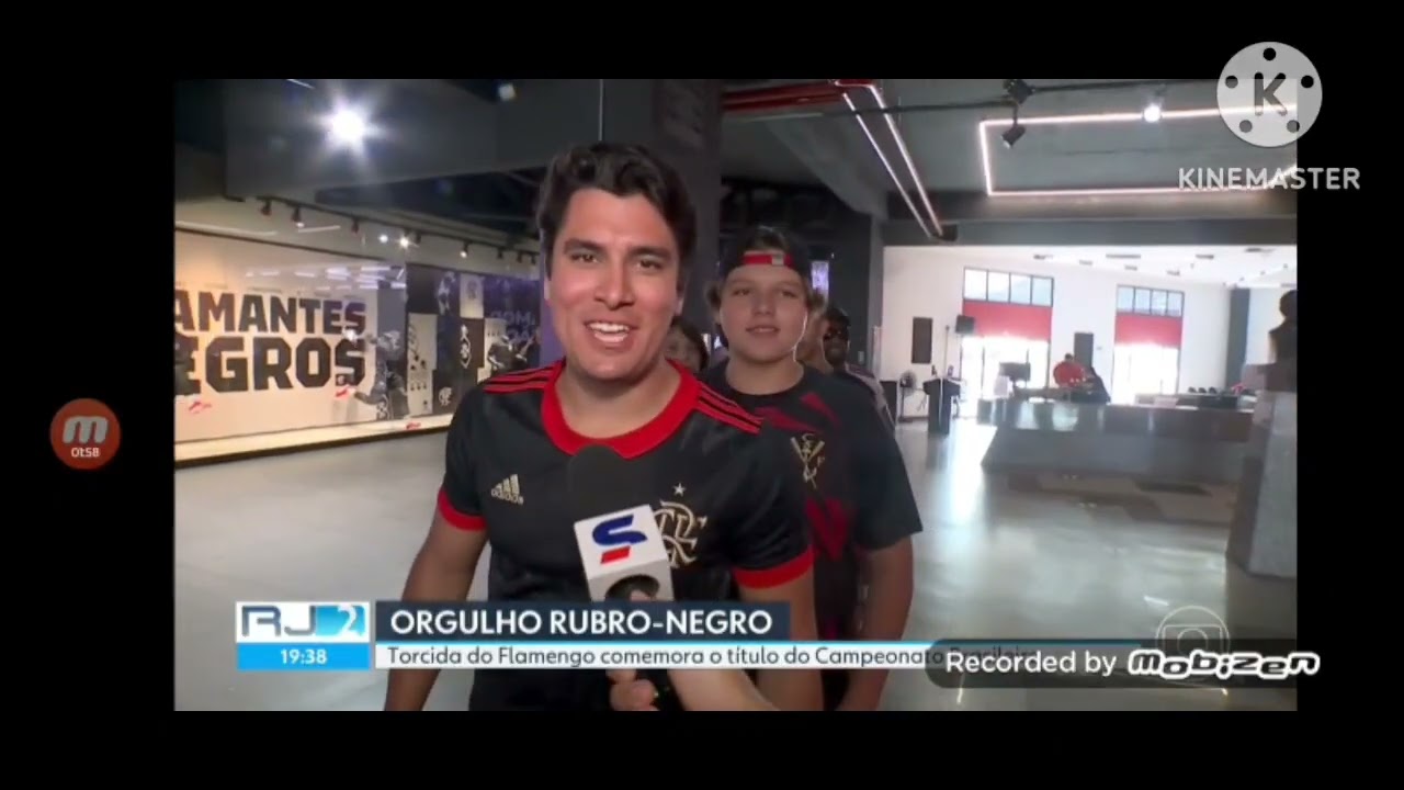 Título Flamengo e RJ2 Campeão 2025 TV Globo