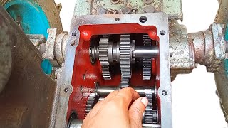 Steering gear shift uninstall.|Sifang/aci power tiller/Tractor gearbox repair.