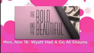 The Bold and the Beautiful Recap  Wyatt Had A Go At Shauna