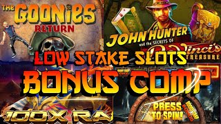 Low Stake Slots Bonus Compilation, Da Vinci Treasure, 100x Ra, Danger High Voltage & More