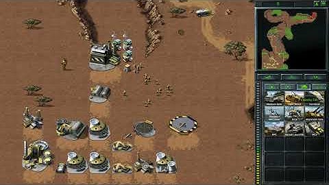 Command & Conquer Remastered Medium Skirmish! GDi Vs Nod Gameplay