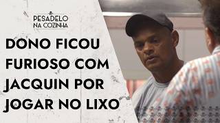 Jacquin joga talheres no lixo e revolta proprietário de restaurante: “Muito perturbado”