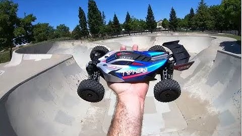 "Ripper!!!" NEW ARRMA Typhon GROM 4x4 Stock vs Brushless Power