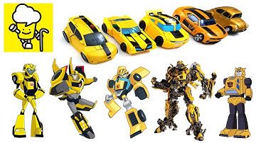 Different Bumblebee Transformer robot toys ランスフォーマー 變形金剛 robots in disguise