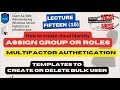 MCSA | MCSE | Exam AZ-800 Lec-15 | Create cloud identity | Entra ID | Bulk user create, delete | MFA