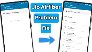 Jio Airdfiber no paired devices | jio Airfiber connected device not showing
