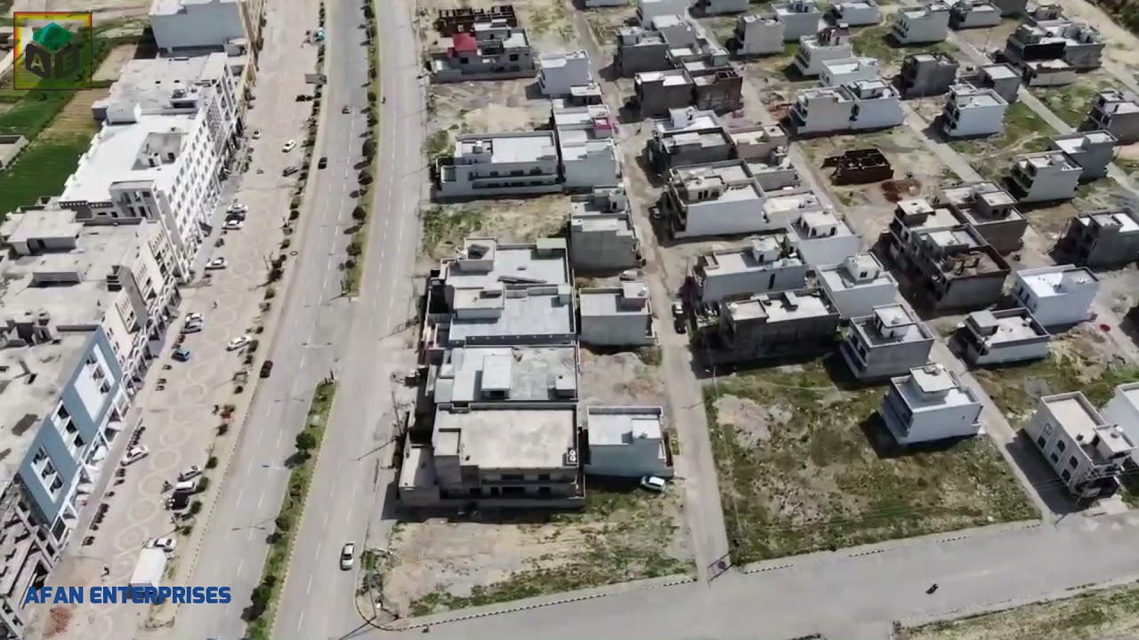 L block over view, Drone view