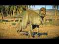 ALL CARNIVORE DINOSAURS ON DESERT ENVIRONMENT - T Rex, Carno, Indominus Rex Jurassic World Evolution