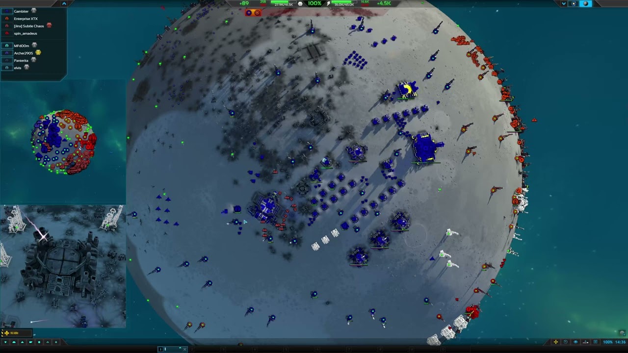 4v4 Moon Planet Planetary Annihilation: TITANS