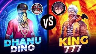 Dhanu Dino Vs King 777| 1Vs1 Clash Squad| Mobile Vs Pc Pro Gameplay In Free Fire In Telugu
