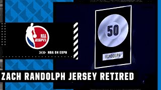 Memphis Grizzlies retire Zach Randolph's #50 jersey | NBA on ESPN