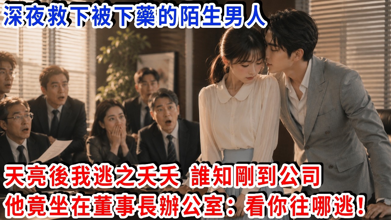 深夜救下被下藥的陌生男人，天亮後我逃之夭夭，誰知剛到公司，他竟坐在董事長辦公室：這次看你往哪逃！#雅婷講故事#出軌#掉馬甲#甜寵 #閃婚#情感故事 #霸道總裁 #婚姻#都市愛情 #先婚後愛
