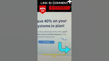 systeme.io 40% discount #shorts #systemeio