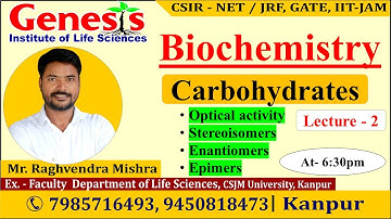 Carbohydrates | Biochemistry | Lecture-2 | New online "Batch" for CSIR NET/JRF | IIT-JAM |