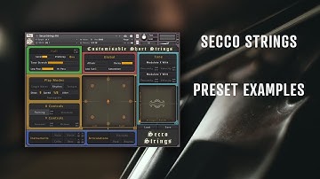Secco Strings // Customisable Short Strings // Preset Examples