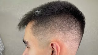 Мужская стрижка на торчащие волосы