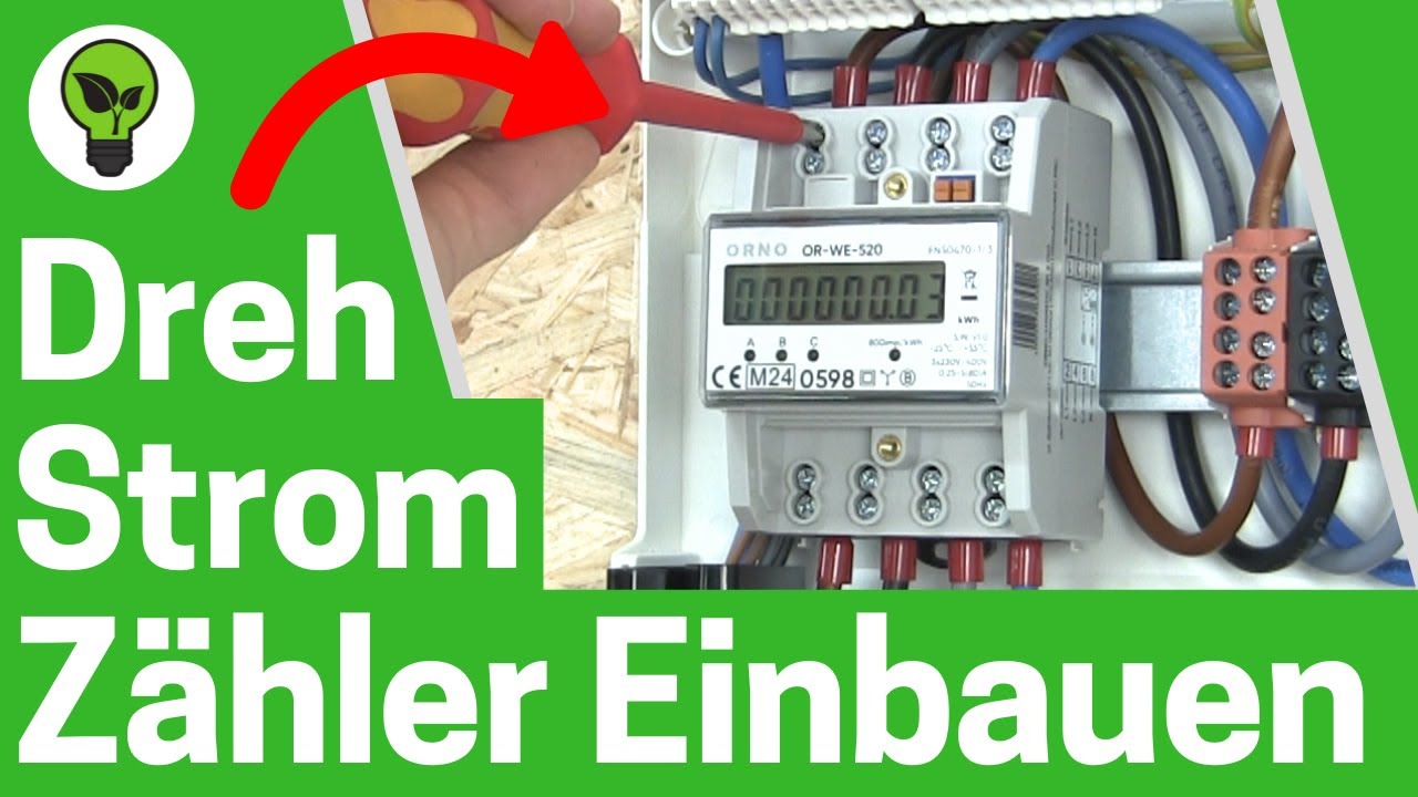 Digitalen Drehstromzähler Anschließen TOP ANLEITUNG: Wie Zwischenzähler