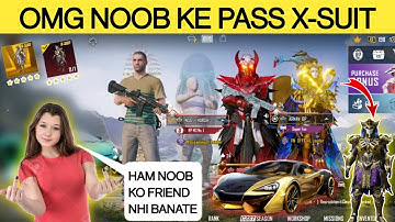 Random 3 Rich Players Call Me Noob / BGMI Best Noob Prank Ever / Classic Gameplay / #9