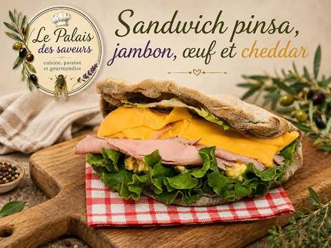 Ham, Egg and Cheddar Pinsa Sandwich Recipe