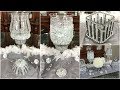 DIY GLAM DOLLAR TREE CANDLE HOLDERS & VASE | QUICK EASY AND INEXPENSIVE HOME DECOR IDEAS